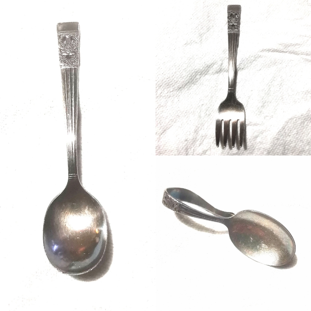 Antique Oneida Community Baby flatware set, 3pc.